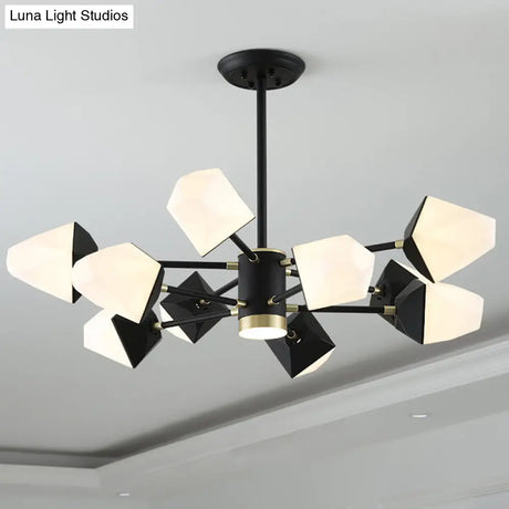 Modern Acrylic Gemstone Shaped Led Chandelier Pendant Light For Dining Room