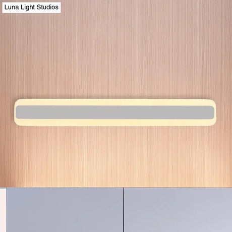 Modern Acrylic Led Bathroom Vanity Lighting Fixture In Warm/White Light 16/19.5/23.5 Wide