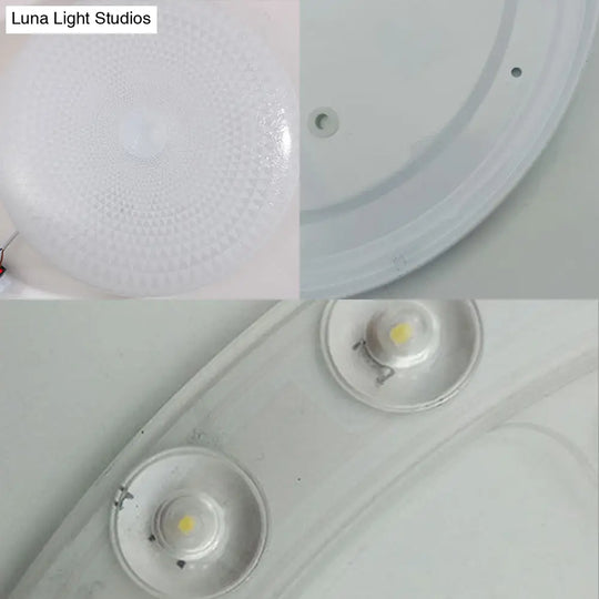 Modern Acrylic Led Ceiling Light Fixture In Warm/White/Natural – 15’/19’ Dia