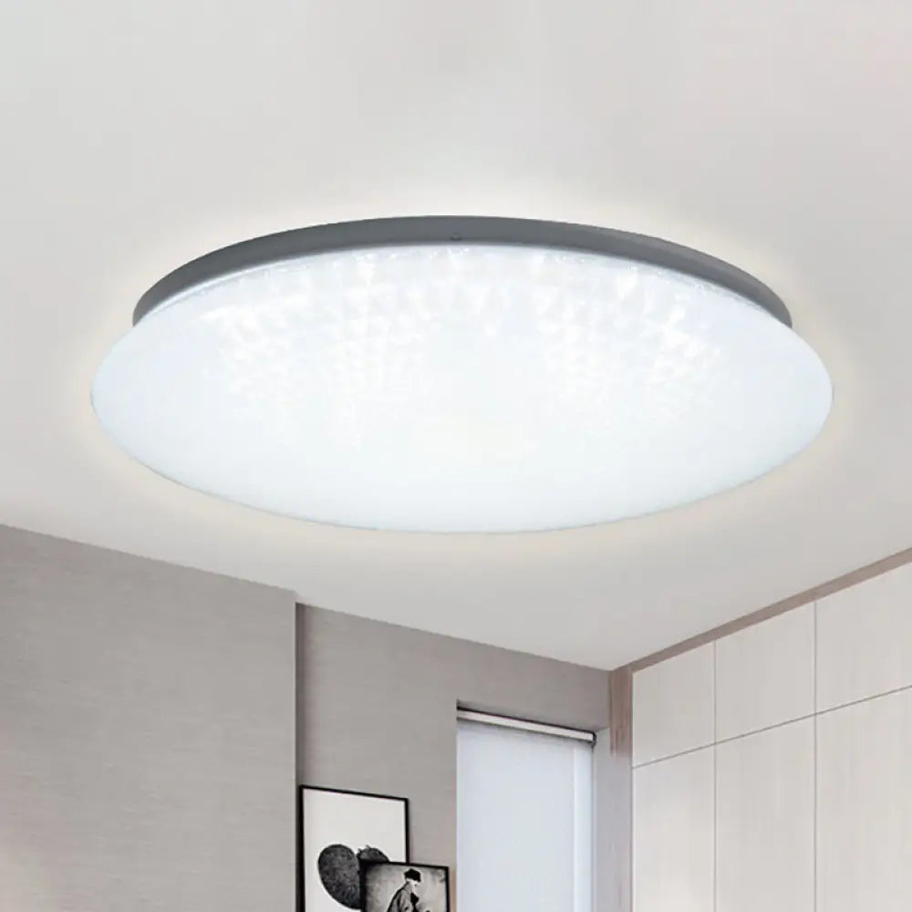 Modern Acrylic Led Ceiling Light Fixture In Warm/White/Natural 15/19 Dia