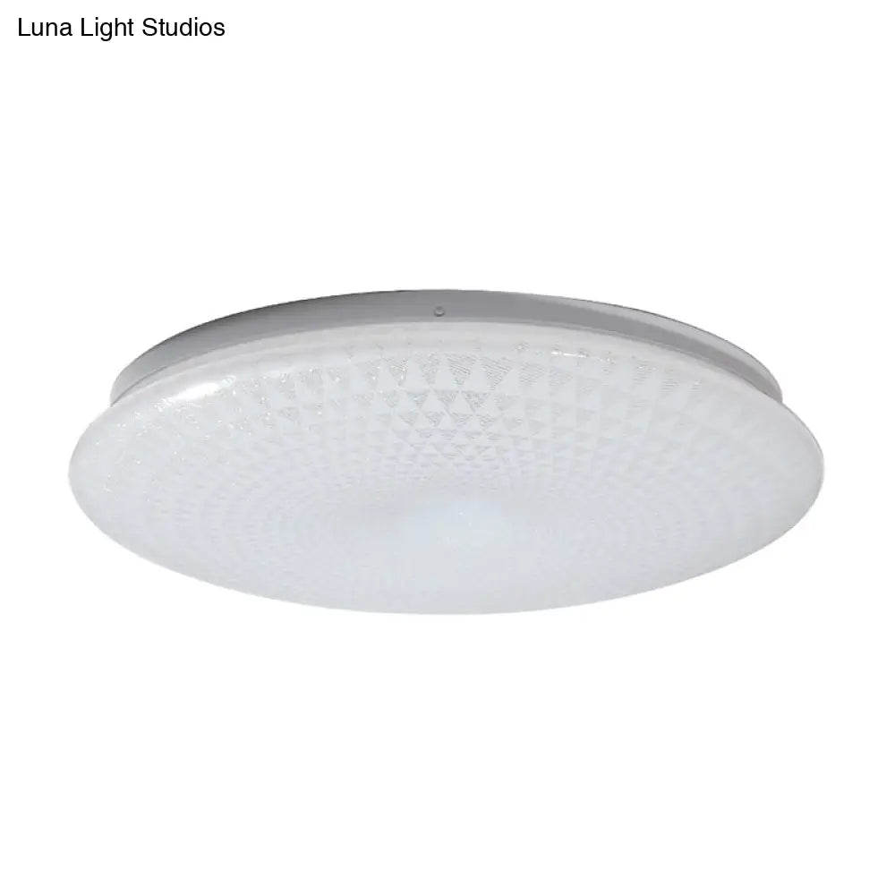 Modern Acrylic Led Ceiling Light Fixture In Warm/White/Natural – 15’/19’ Dia White / 15’