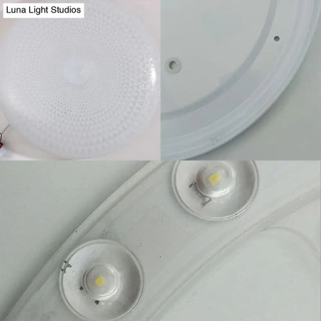 Modern Acrylic Led Ceiling Light Fixture In Warm/White/Natural – 15’/19’ Dia