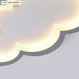 Modern Acrylic Led Flush Mount Cloud Ceiling Light For Play Room