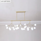 Modern Acrylic Led Pendant Light Fixture With 27 Heads For Living Room
