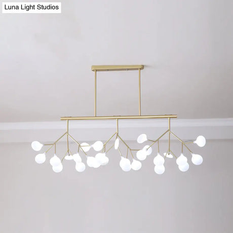Modern Acrylic Led Pendant Light Fixture With 27 Heads For Living Room
