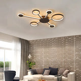 Modern Acrylic Sputnik Flush Mount Light - 4/5/6 Lights -White/Warm Led 6 / Coffee Warm