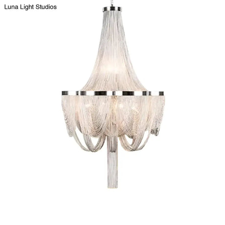 Modern Aluminum Led Chandelier Pendant Light Fixture For Living Room