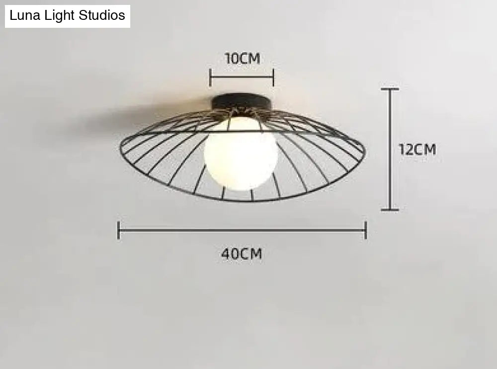 Modern And Simple Cloakroom Light Entrance Porch Lamp Corridor Single Black Big / White Light