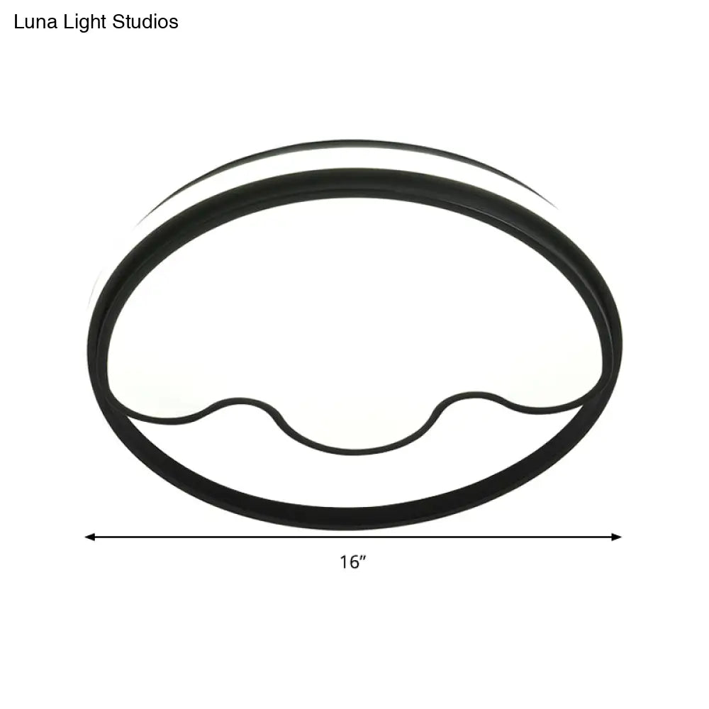 Modern Animal Paw Led Flush Mount Ceiling Light For Study Room - Eye - Caring & Acrylic Lamp