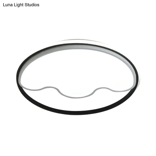 Modern Animal Paw Led Flush Mount Ceiling Light For Study Room - Eye - Caring & Acrylic Lamp