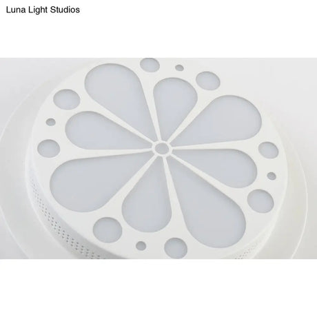Modern Art Deco Flush Mount Ceiling Light For Hallway - Stylish Circular Acrylic Lamp