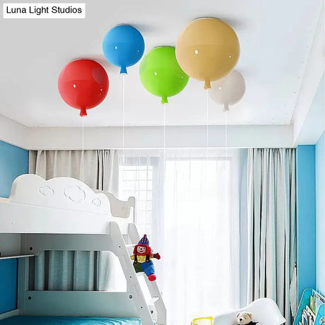 Modern Balloon Flush Ceiling Light Stylish Acrylic Lamp For Foyer