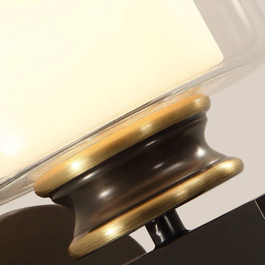 Moderne Schlafzimmerlampe Einzelspiegel Kupfer Wandlampe