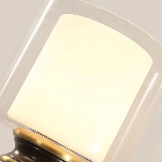 Moderne Schlafzimmerlampe Einzelspiegel Kupfer Wandlampe