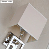 Modern Beige Led Wall Sconce Light For Bedroom