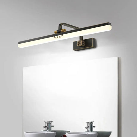 Modern Black/Brass Metal Wall Sconce Led Vanity Light For Dressing Table Black