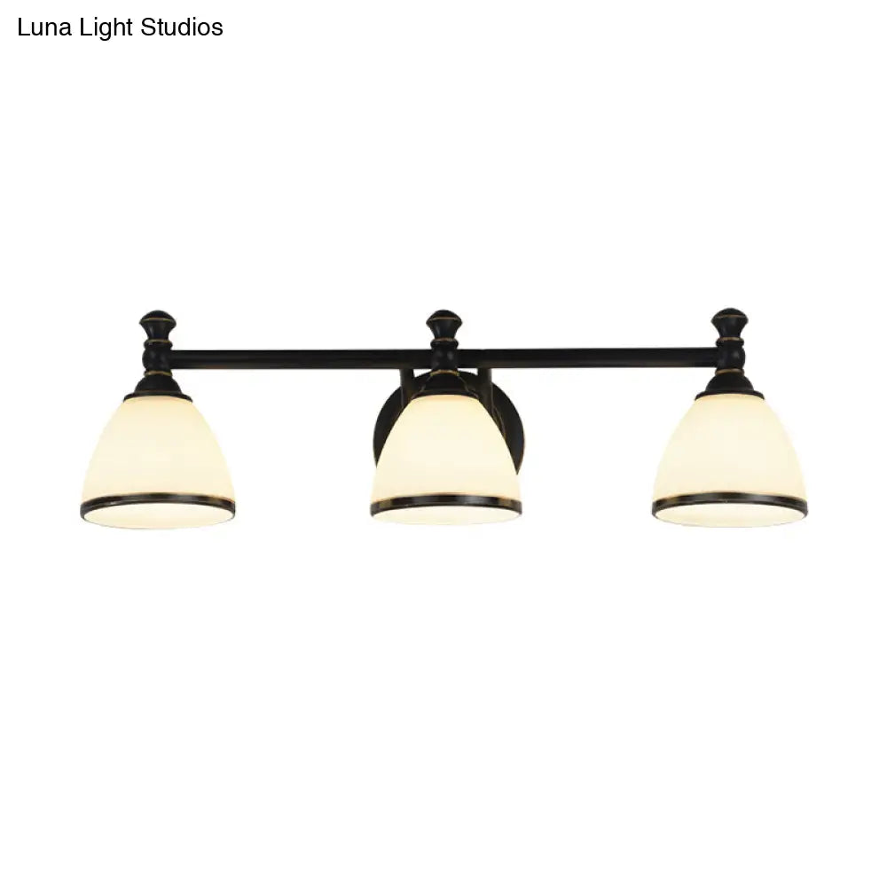 Modern Black Vanity Sconce - Elegant Shower Room Wall Lighting Solution