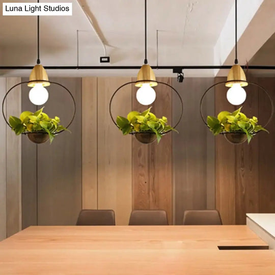 Modern Black/White Industrial Metal Led Pendant Light For Restaurant - Oval/Rectangle/Urn Design