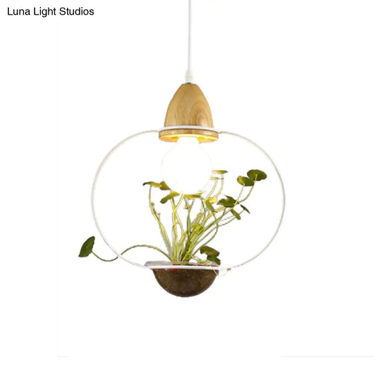 Modern Black/White Industrial Metal Led Pendant Light For Restaurant - Oval/Rectangle/Urn Design