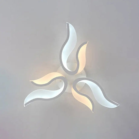 Modern Blossoming Led Flush Mount Light: 3/6/9 - Light Acrylic Ceiling Fixture - Warm/White/Natural