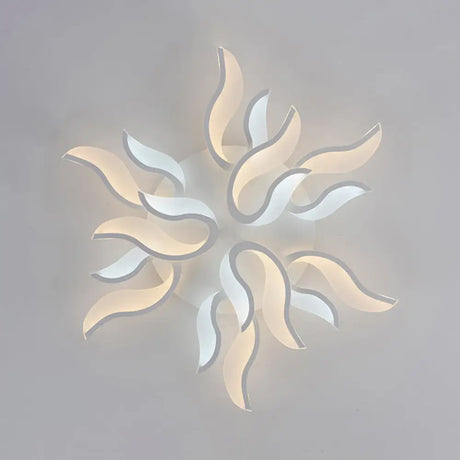 Modern Blossoming Led Flush Mount Light: 3/6/9 - Light Acrylic Ceiling Fixture - Warm/White/Natural