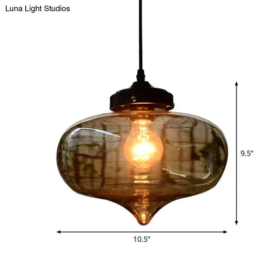 Simplicity Blown Glass Pendant Light Fixture - Ideal For Restaurants
