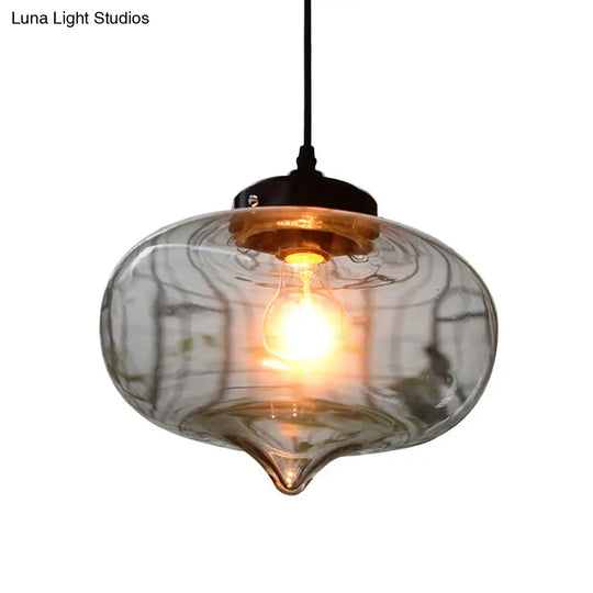 Simplicity Blown Glass Pendant Light Fixture - Ideal For Restaurants