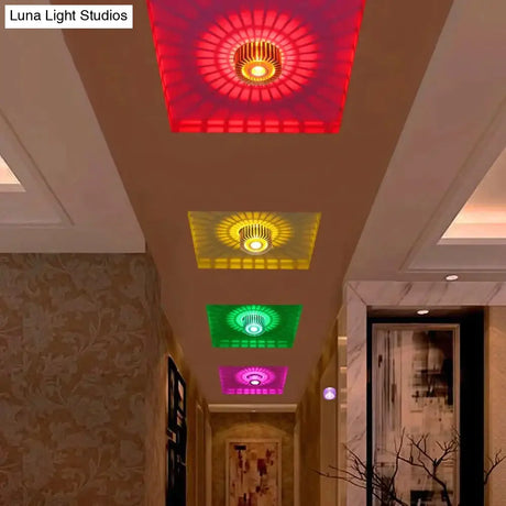Modern Ceiling Light Colorful Indoor Led Lamp 3W Wall Sconce For Gallery Balcony Lamp Porch Light