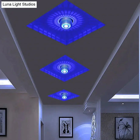 Modern Ceiling Light Colorful Indoor Led Lamp 3W Wall Sconce For Gallery Balcony Lamp Porch Light