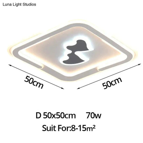 Modern Ceiling Lights Lamp White Cartoon Shape High Quality For Baby Room Bedroom Fixtures Color / I