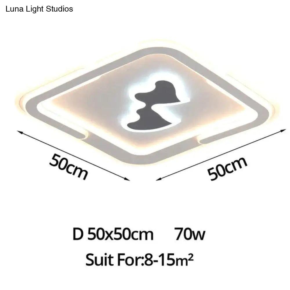 Modern Ceiling Lights Lamp White Cartoon Shape High Quality For Baby Room Bedroom Fixtures Color / I