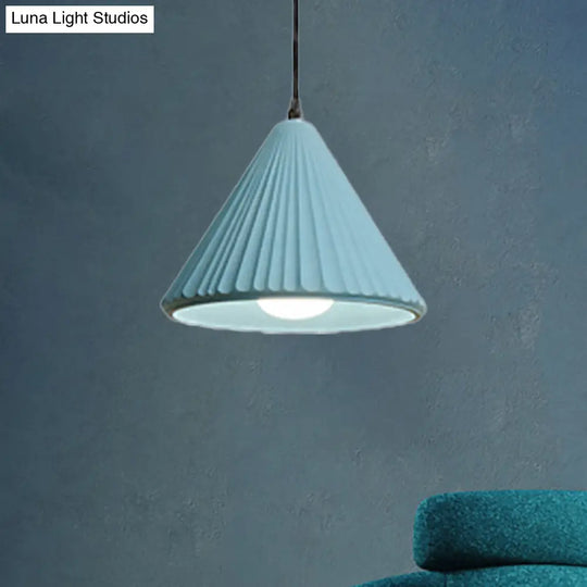 Modern Cement Cone Pendant Lamp - Stylish Light Fixture For Office Kitchen