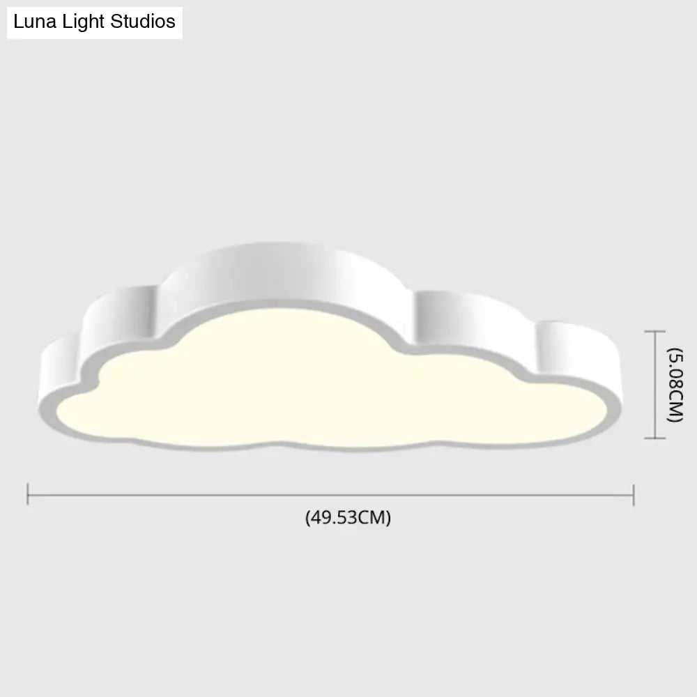 Modern Cloud Acrylic Led Flush Ceiling Light For Bedroom