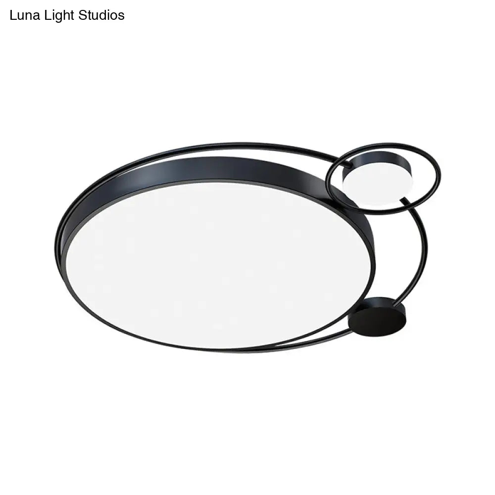Modern Contemporary Flush Mount Acrylic Ceiling Light For Living Room