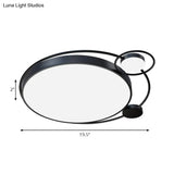 Modern Contemporary Flush Mount Acrylic Ceiling Light For Living Room