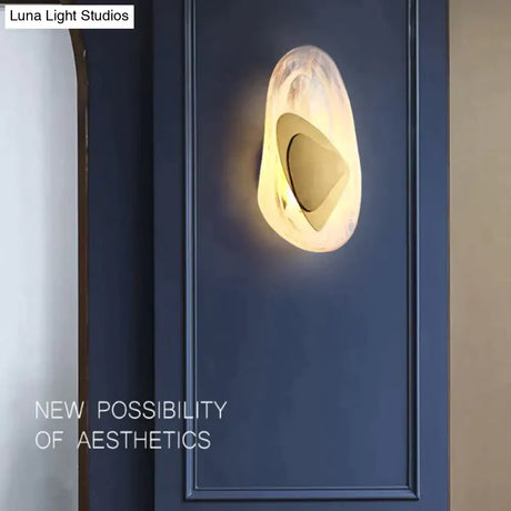 Modern Creative Minimalist Glass Wall Lamp for Study Room Bedroom Bedside Lighting Wall Light