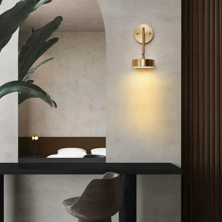 Modern Creative Nordic Bedroom Bedside Full Copper Wall Lamp Lamps