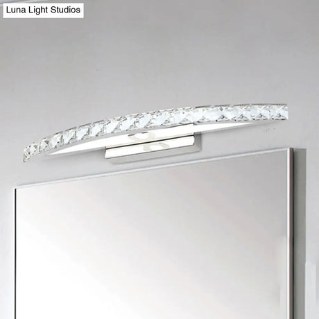 Modern Crystal Bow Wall Sconce In Clear/Champagne 17-27.5 Wide