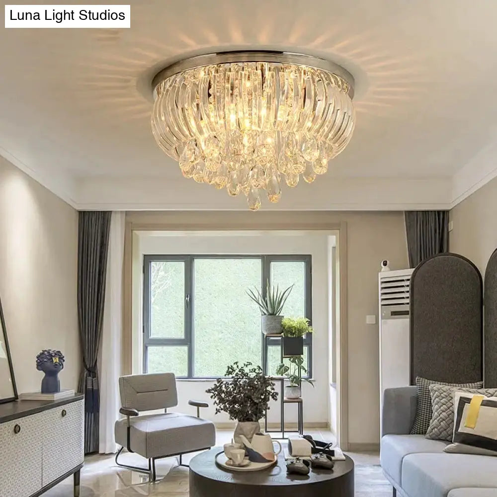 Modern Crystal Ceiling Lights For Kitchen Living Room Kids Bedroom Lamp Vintage Led Dining Light