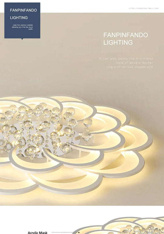 Moderne Kristall LED Deckenleuchten für Wohnzimmer Schlafzimmer Home Deco Deckenleuchte