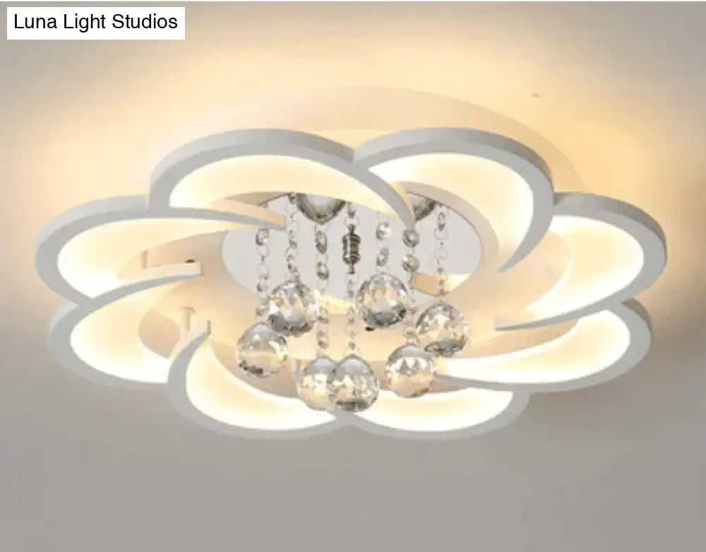 Modern Crystal Led Ceiling Lights For Living Room Bedroom Home Deco Lamp