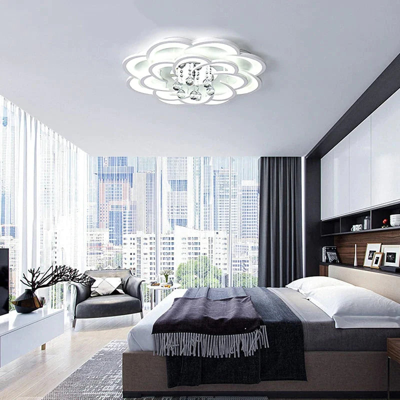 Moderne Kristall LED Deckenleuchten für Wohnzimmer Schlafzimmer Home Deco Deckenleuchte