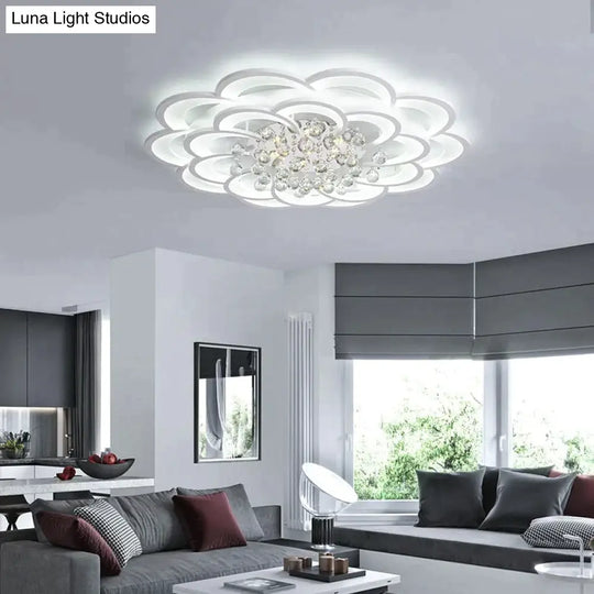 Modern Crystal Led Ceiling Lights For Living Room Bedroom Home Deco Lamp