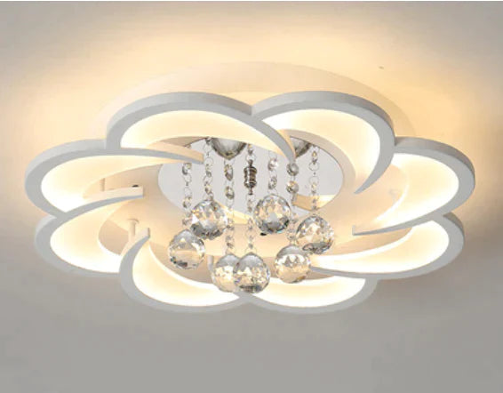 Modern Crystal Led Ceiling Lights For Living Room Bedroom Home Deco Lamp