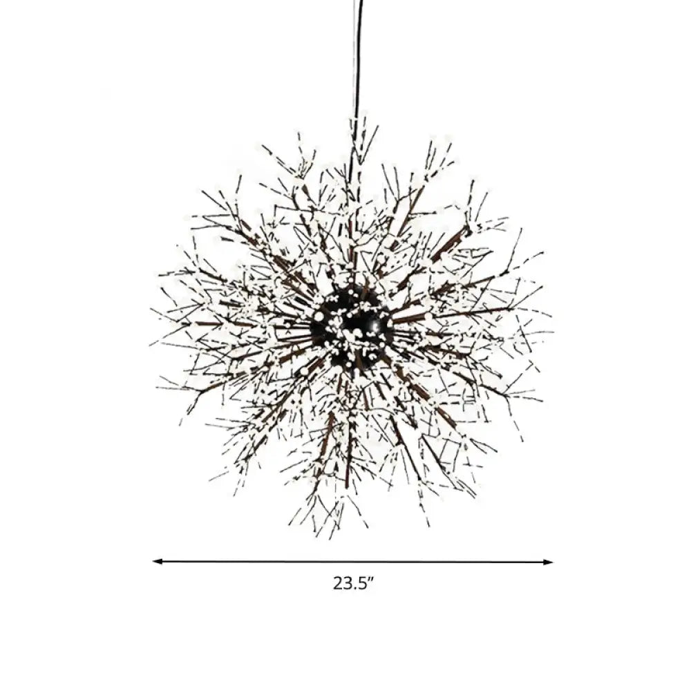 Modern Crystal Beaded Starburst Chandelier - 8/12 Lights White/Red & Green 23.5/31.5 Wide