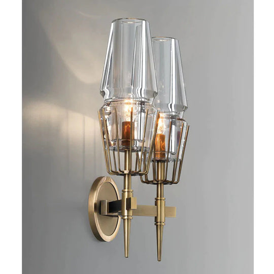 Moderne Kristall Wand Lichter Moderne Persönlichkeit Villa Hotel Kupfer Wand Lichter