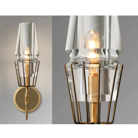 Moderne Kristall Wand Lichter Moderne Persönlichkeit Villa Hotel Kupfer Wand Lichter