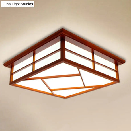 Modern Cubic Paper Ceiling Mount Light For Hallway