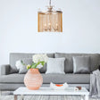 Modern Cylinder Crystal Strand Chandelier Ceiling Light - Gold Pendant 3/5/6 Lights