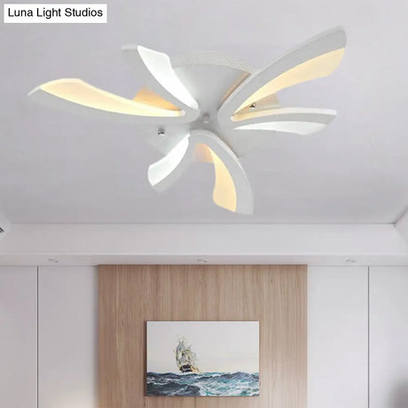 Modern Dandelion Flush Mount Light - Acrylic Ceiling Fixture With 3/5/9 Lights For Living Room In